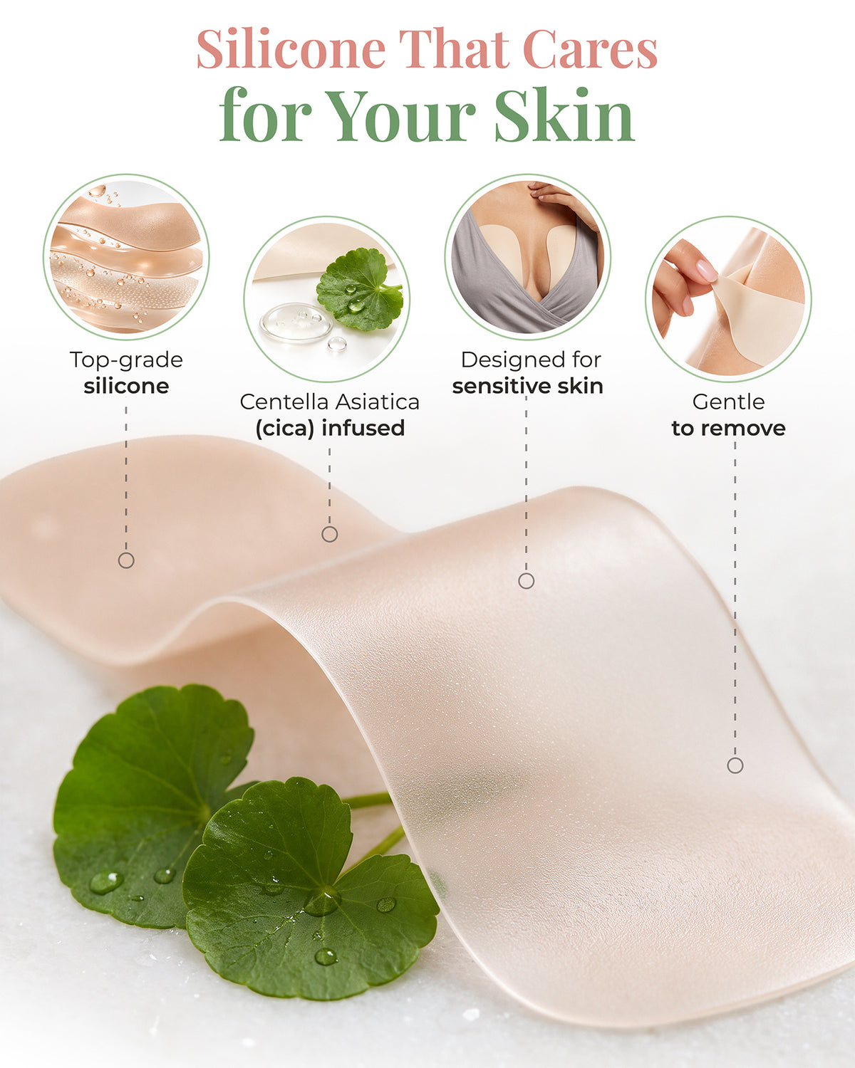 Centella Silicone Boob Tape Set for Lift