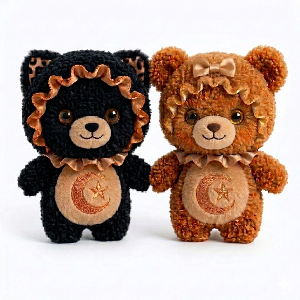 Bonnet Plush Dolls