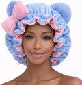 Blue Satin Plush Bonnet - Sultresse