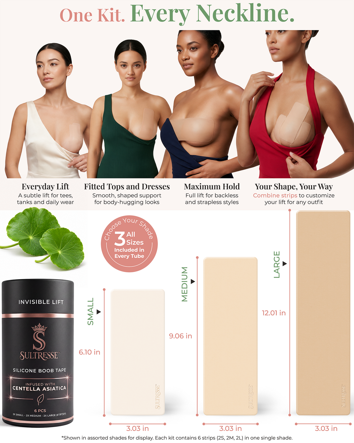Centella Silicone Boob Tape Set for Lift
